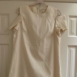 Paper Dolls Cream mini Cutout dress